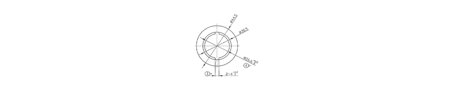 CORONA 43MM OJIVA RE BATTERY PARA MOTOR Ø 25