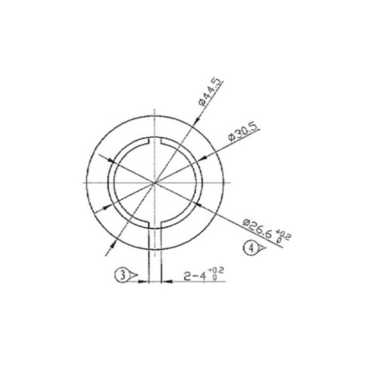 CORONA 43MM OJIVA RE BATTERY PARA MOTOR Ø 25