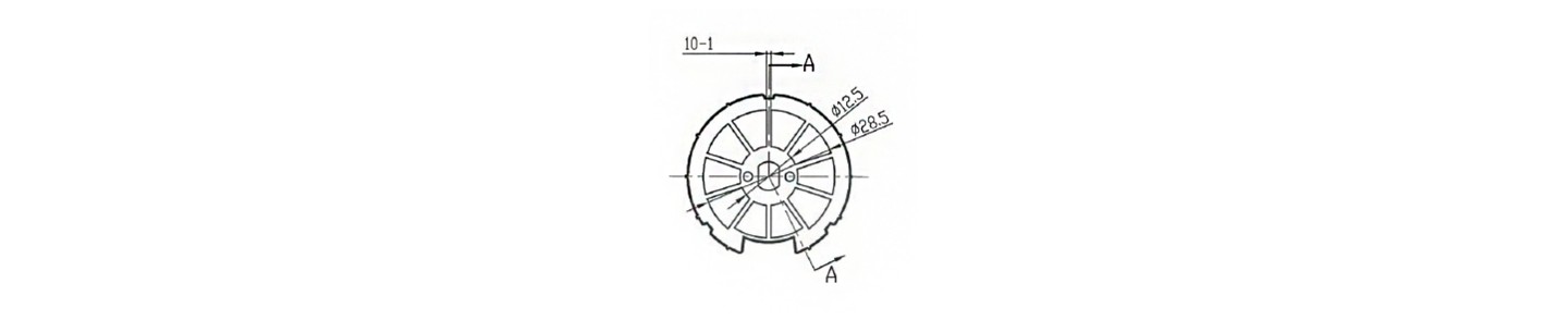 POLEA 38MM OJIVA RE BATTERY PARA MOTOR Ø 25, 28