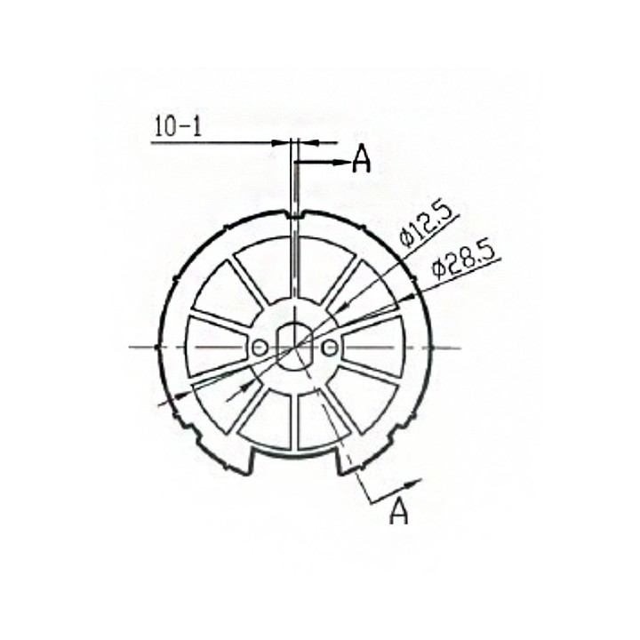 POLEA 38MM OJIVA RE BATTERY PARA MOTOR Ø 25, 28