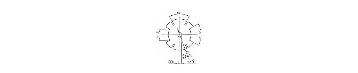 POLEA 43MM OJIVA RE BATTERY PARA MOTOR Ø 25, 28