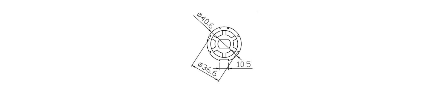 POLEA 43 OJIVA PARA MOTOR Ø 35