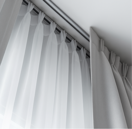 Automatización elegante para cortinas tradicionales