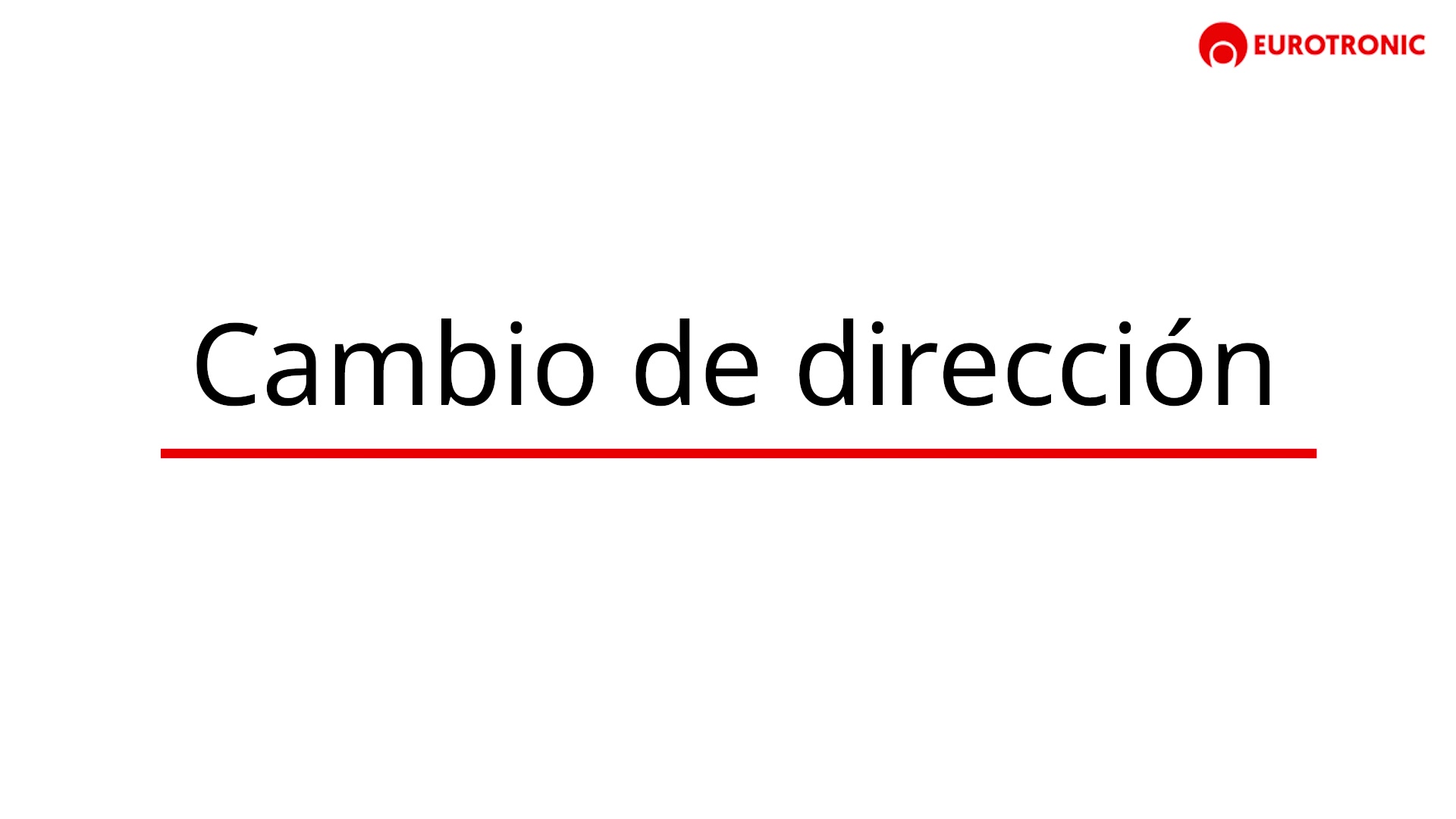 Cambio de dirección toldo