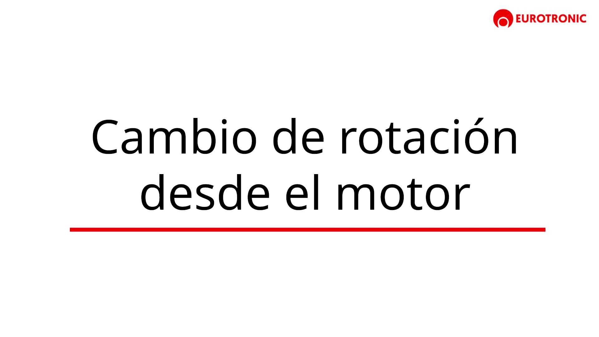 Cambio de rotación desde el motor WiFi