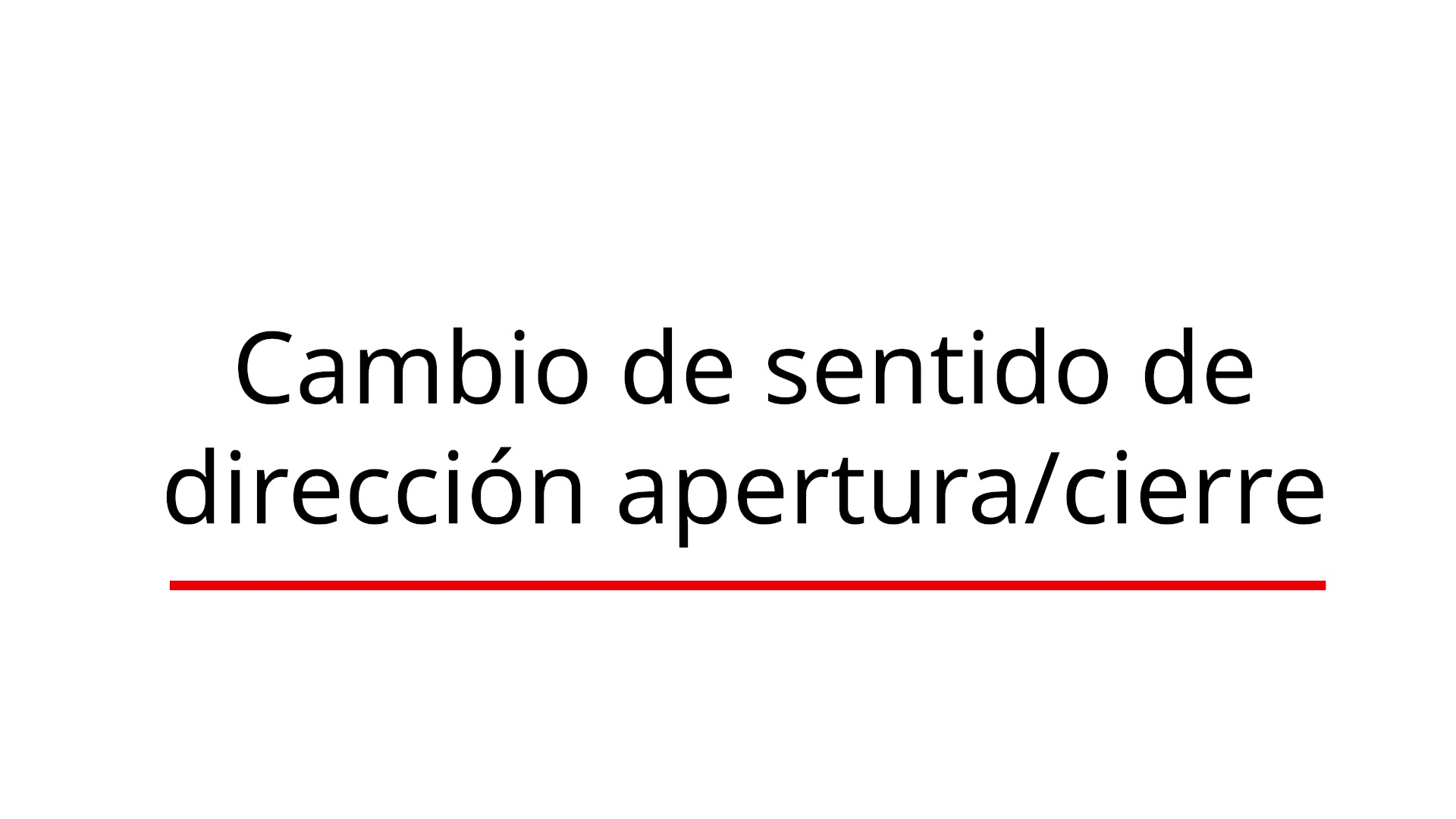 Cambio de sentido Curtain