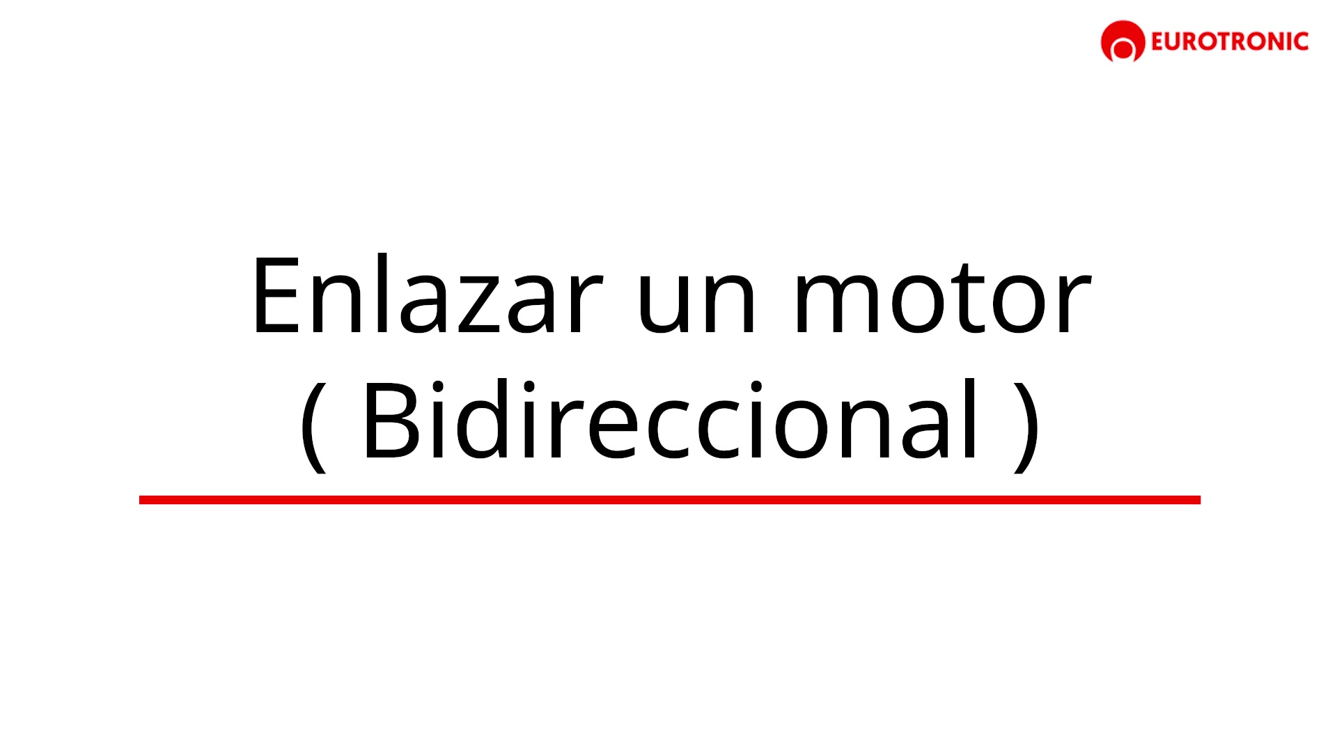 Enlazar un motor bidireccional