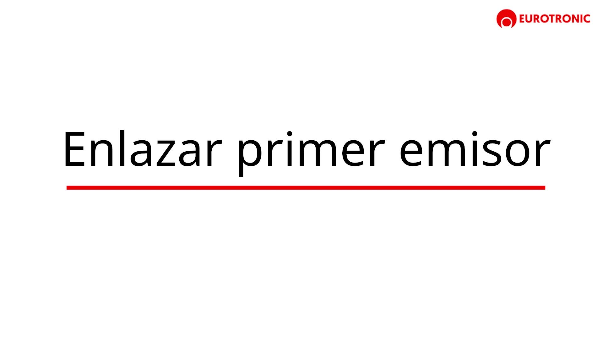 Enlazar primer emisor