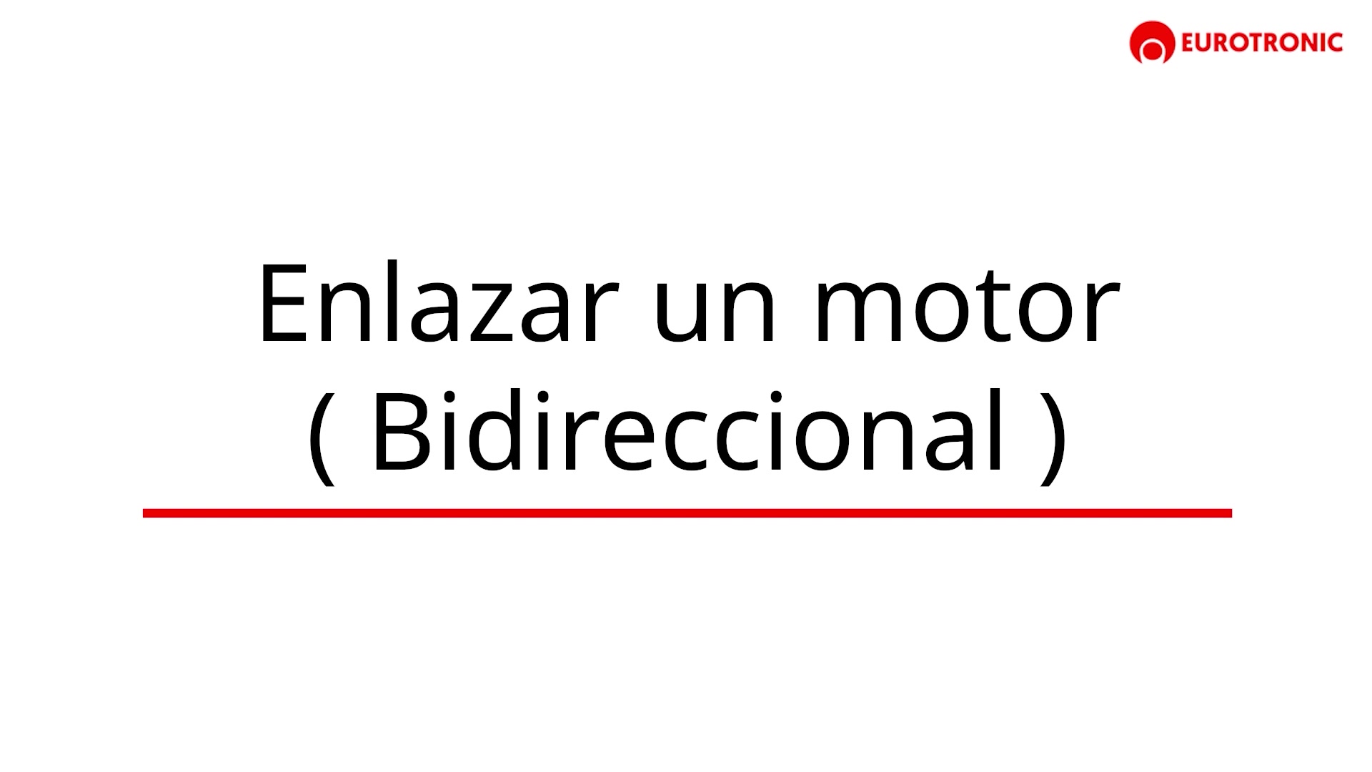 Enlazar un motor bidireccional