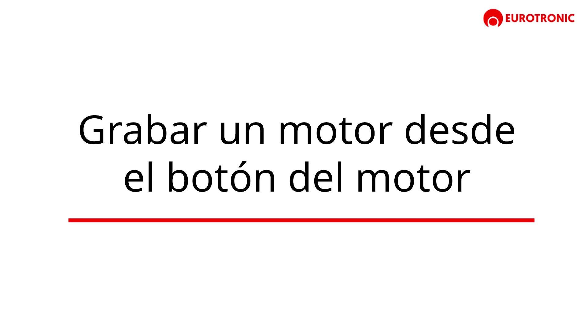 Grabar motor desde el botón de la cabeza del motor