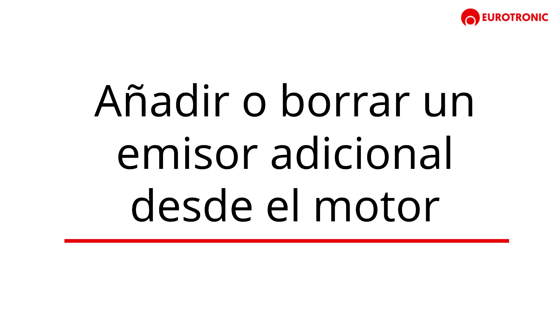 Sumar quitar emisor adicional Curtain