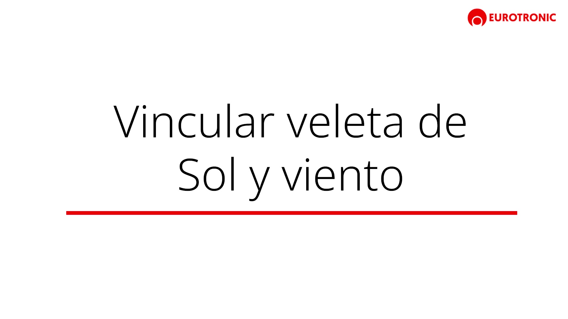 Vincular veleta de sol y viento